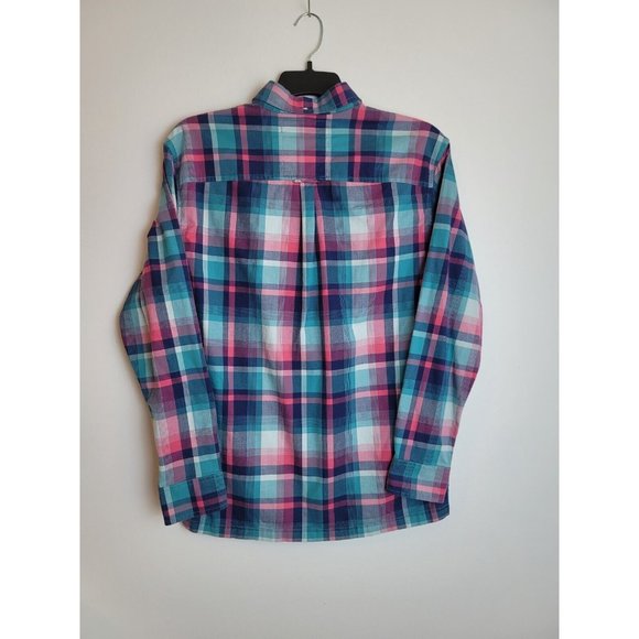 Chubbies Men's M Multi Color Plaid 1/4 Button up Long Sleeves - Picture 3 of 7